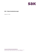 Datenschutzbestimmungen SAK