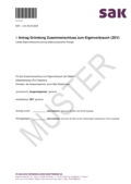 Musterantrag ZEV